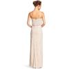 imageAdrianna Papell Womens Slvlss Blouson Beaded GwnSilverNude