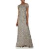 imageAdrianna Papell Womens Off The Shoulder Crunchy Bead GownLead