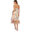 imageAdrianna Papell Womens Printed Embroidered Midi DressIvory Multi