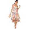 imageAdrianna Papell Womens Printed Embroidered Midi DressIvory Multi