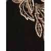 imageAdrianna Papell Womens Beaded Crepe Long DressBlack