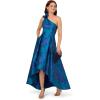 imageAdrianna Papell Womens Floral Jacquard High Low DressTealBlue