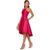 imageAdrianna Papell Womens Halter Hi Low Mikado DressCosmo Pink