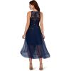 imageAdrianna Papell Womens Sequin Combo HighLow DressNavyBlack