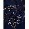 imageAdrianna Papell Womens Sequin Combo HighLow DressNavyBlack
