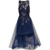 imageAdrianna Papell Womens Sequin Combo HighLow DressNavyBlack