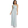 imageAdrianna Papell Womens Stardust Pleated Draped GownDusty Periwinkle