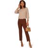 imageAdrianna Papell Womens Pull on Pant with Front SlitMocha