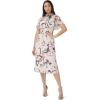 imageAdrianna Papell Womens Printed Chiffon Midi DressAlabaster Multi