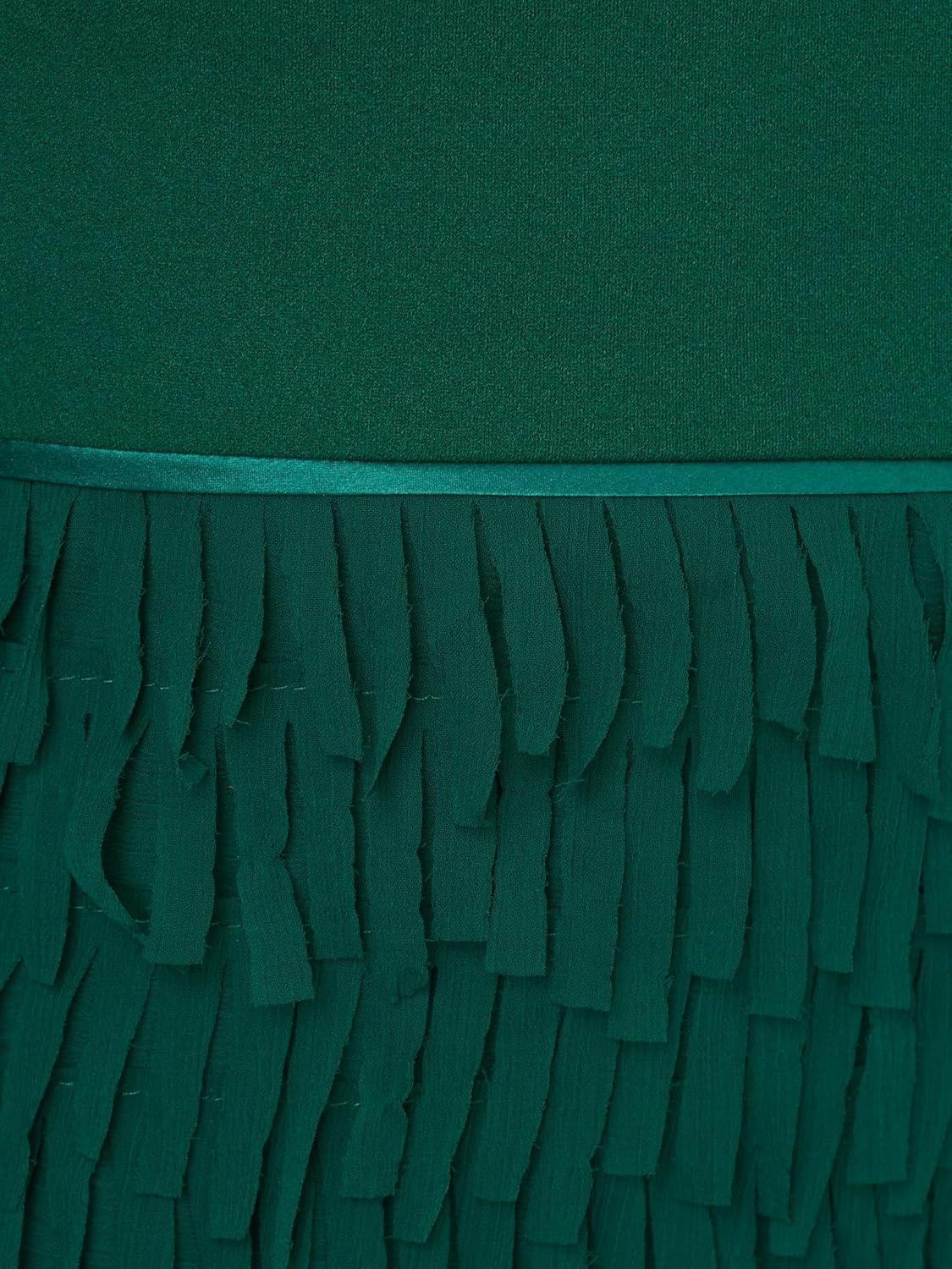 imageAdrianna Papell Womens Combo Fabric Mini DressDark Ivy