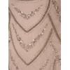 imageAdrianna Papell Womens Beaded Cocktail Dress Marble