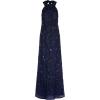 imageAdrianna Papell Womens Beaded Halter GownLight Navy