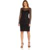imageAdrianna Papell Womens Beaded Short DressBlack