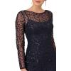 imageAdrianna Papell Womens Beaded Short DressNavy