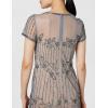 imageAdrianna Papell Womens Beaded Short DressSterlingNude