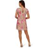 imageAdrianna Papell Womens Beaded Trapeze DressRosegoldHot Pink