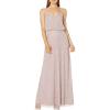 imageAdrianna Papell Womens Long Blouson DressDusted PetalSilver