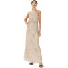 imageAdrianna Papell womens Beaded Tank Blouson GownNude