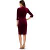 imageAdrianna Papell Womens Front Tie Short DressBurgundy