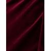 imageAdrianna Papell Womens Front Tie Short DressBurgundy