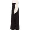 imageAdrianna Papell womens Knit Crepe Strapless JumpsuitBlackWhite