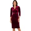 imageAdrianna Papell Womens Front Tie Short DressBurgundy