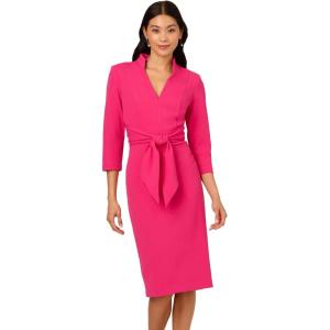 imageAdrianna Papell Womens Front Tie Short DressTropical Pink