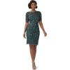 imageAdrianna Papell Womens Beaded Cocktail DressDusty Emerald