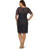imageAdrianna Papell Womens Beaded Cocktail DressDusty Navy