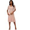imageAdrianna Papell Womens Beaded Midi Dress with GodetsSteel Rose