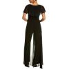 imageAdrianna Papell Womens Chiffon and Jersey JumpsuitBlack