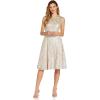 imageAdrianna Papell Womens Embroidered Midi Cocktail DressMarble