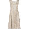 imageAdrianna Papell Womens Embroidered Midi Cocktail DressMarble