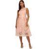 imageAdrianna Papell Womens Embroidered Midi Fit and FlareApricot Ice