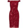 imageAdrianna Papell Womens Off Shoulder Sheath DressGarnet
