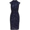 imageAdrianna Papell Womens Sequin Lace Midi DressNavy
