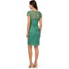 imageAdrianna Papell Womens Short Cut Out Beaded SheathJungle Green