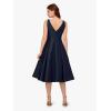 imageAdrianna Papell Womens Sleeveless Tea Length Dress Midnight