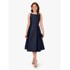 imageAdrianna Papell Womens Sleeveless Tea Length Dress Midnight