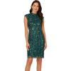 imageAdrianna Papell Womens Bead Cocktail DressGem Green