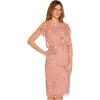 imageAdrianna Papell Womens Beaded Blouson DressRose Quartz