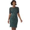 imageAdrianna Papell Womens Beaded Cocktail DressDusty Emerald