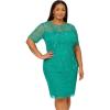 imageAdrianna Papell Womens Beaded Cocktail DressExotic Jade