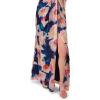 imageAdrianna Papell Floral Print Chiffon Gown with One Shoulder NecklineNavyBlush