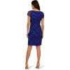 imageAdrianna Papell Womens Beaded Cocktail DressDark Blue Violet