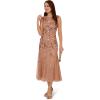 imageAdrianna Papell Womens Evening Special Occasion Dress Wedding Guest Bride Mother of The Groom Rose Gold
