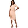imageAdrianna Papell Womens Mini Bow Front Sheath DressBlush