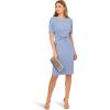 imageAdrianna Papell Womens Mini Bow Front Sheath DressFrench Blue