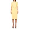 imageAdrianna Papell Womens Mini Bow Front Sheath DressWarm Sun