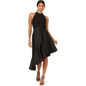 imageAdrianna Papell Crepe Combo Taffeta Dress
